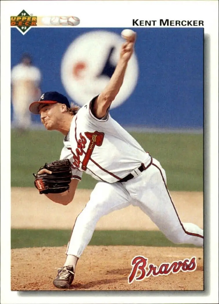 Kent Mercker 1992 Upper Deck MLB #472 Baseball Card Atlanta Braves