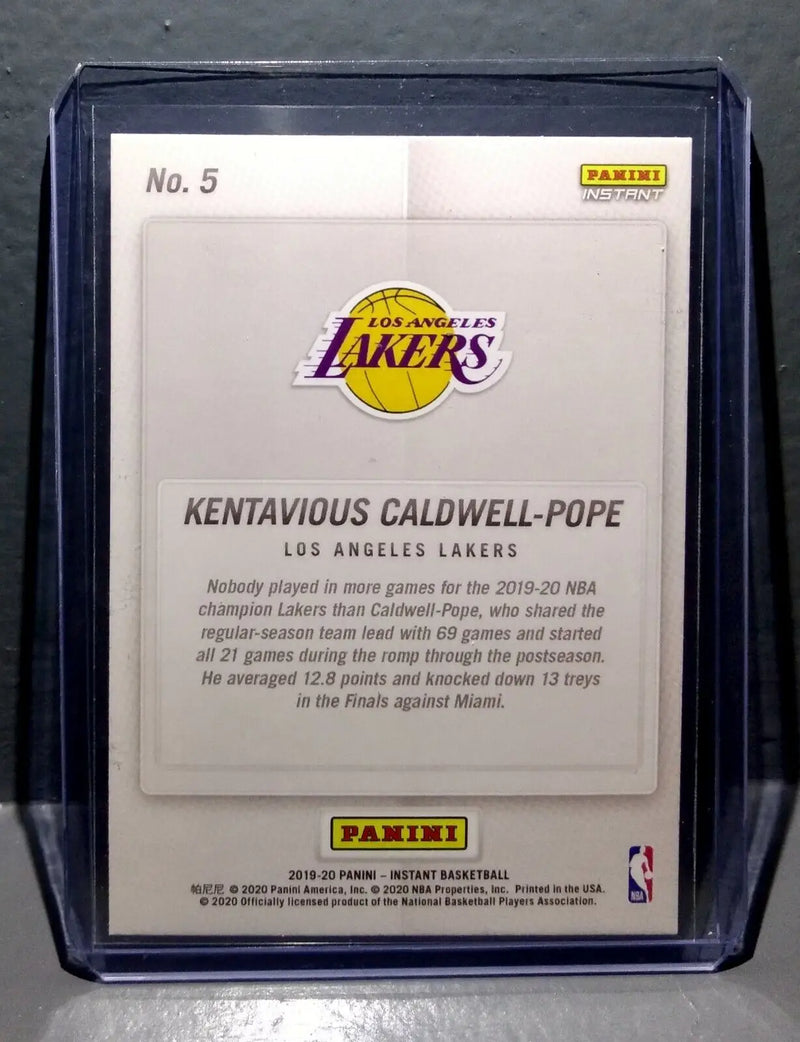 Kentavious Caldwell-Pope 2020 Panini LA Lakers NBA Champions #5 Basketball Card