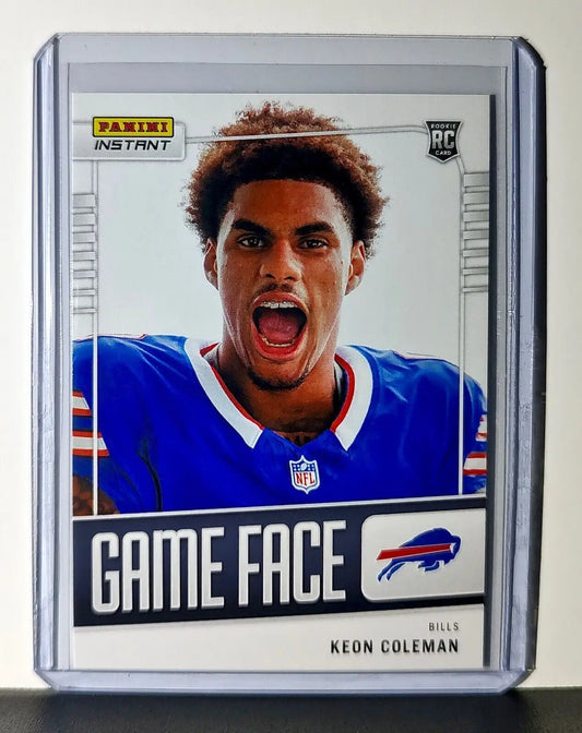Keon Coleman 2024 Panini Game Face #17 NFL Rookie Card Buffalo Bills 1/331 - Football Card Single