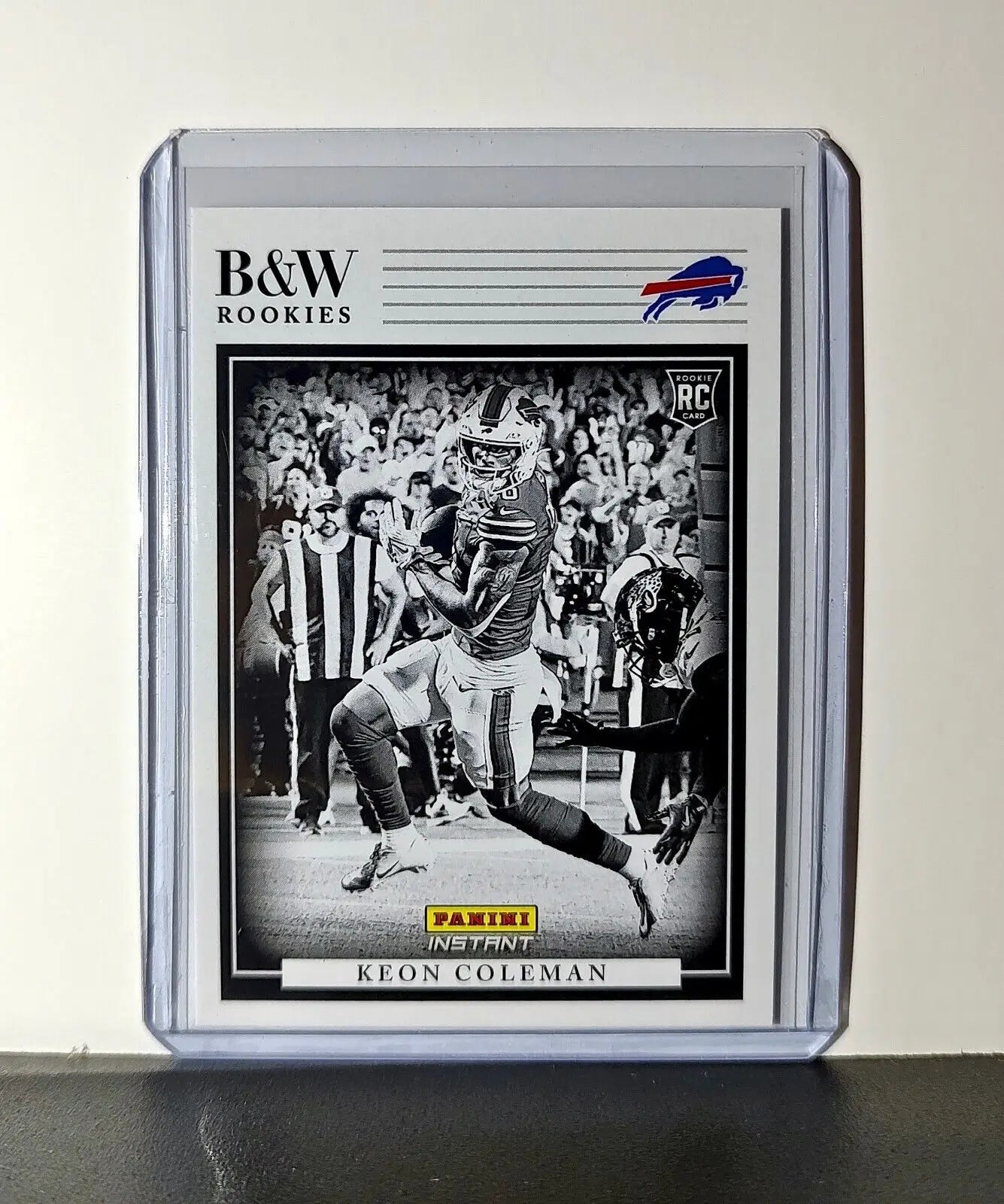 Keon Coleman 2024 Panini NFL #21 Black & White Rookies Card Bills 1 of 680 - Football Card Single