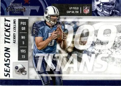 Kerry Collins - 2009 Playoff Contenders - #97 - Football - Football Card Single