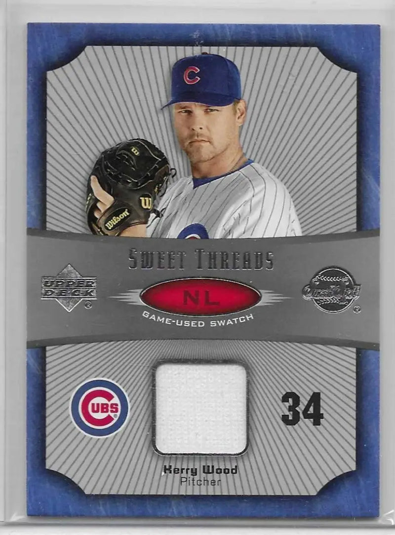 Kerry Wood 2005 Upper Deck Sweet Threads Patch Relic c-62 - Baseball Card Single