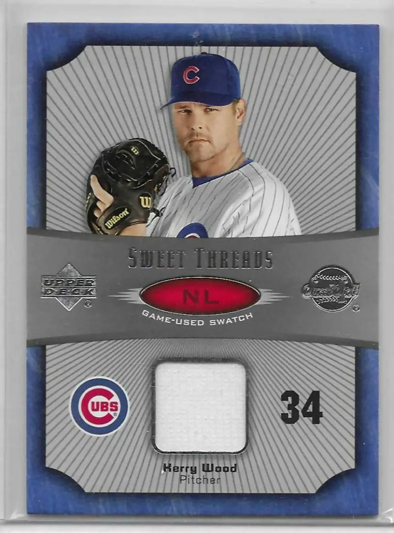 Kerry Wood 2005 Upper Deck Sweet Threads Patch Relic c-62 - Baseball Card Single