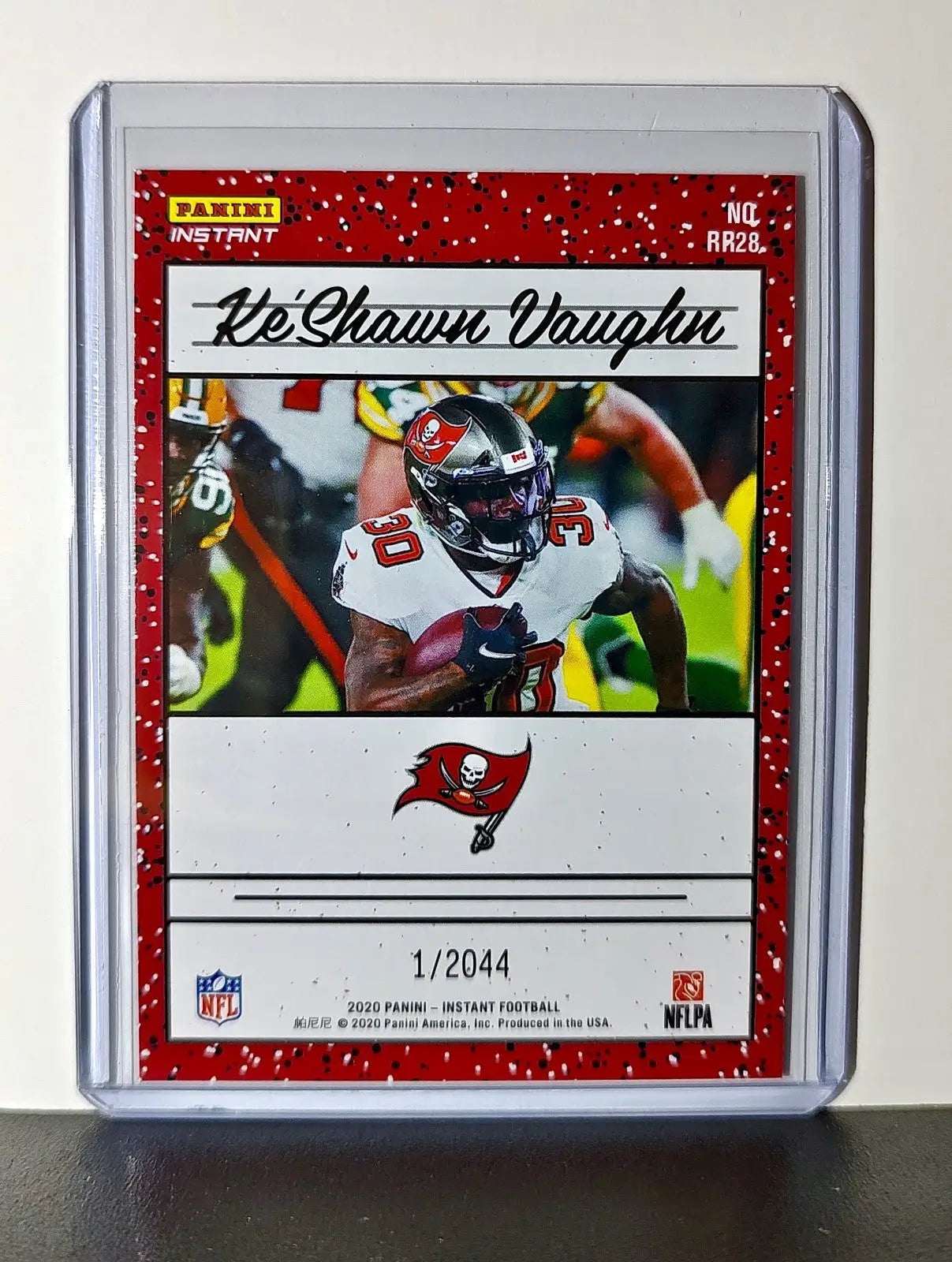 Ke’Shawn Vaughn Rookie 2020 Panini NFL #28 Rated Rookie Tampa Bay Buccaneers