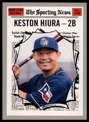 Keston Hiura 2019 Topps Heritage Minor League #189 San Antonio Missions - Baseball Card Single