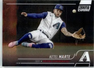 Ketel Marte - 2022 Stadium Club Chrome - #256 - Baseball - Baseball Card Single