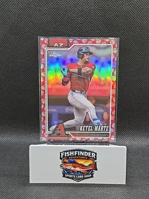 Ketel Marte 2026 Topps Chrome #99 Baseball Seams Refractors Arizona Diamondbacks - Baseball Card Single