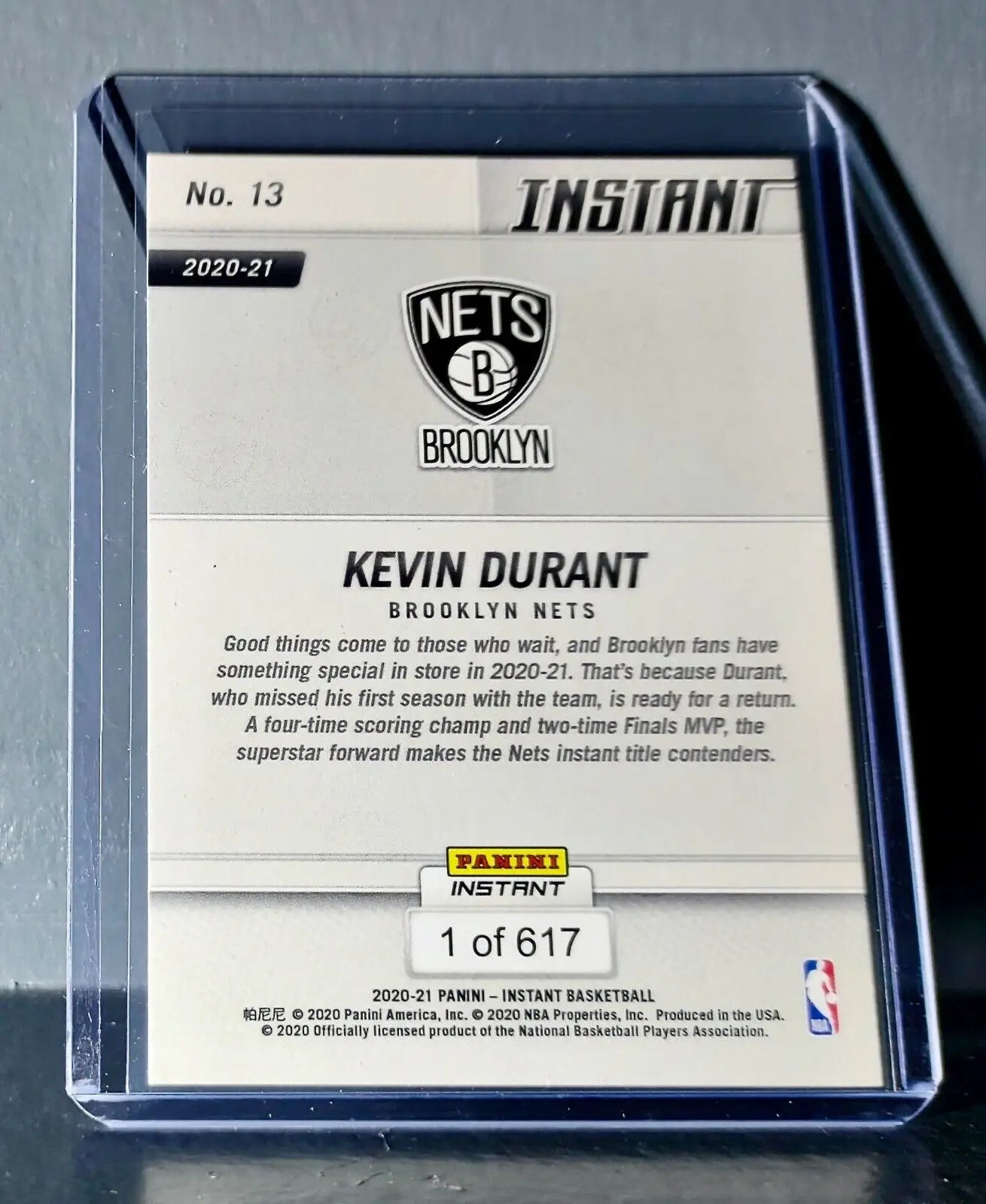 Kevin Durant 2020-21 Panini NBA Tip-Off #13 Basketball Card 1 of 617 - Basketball Card Single