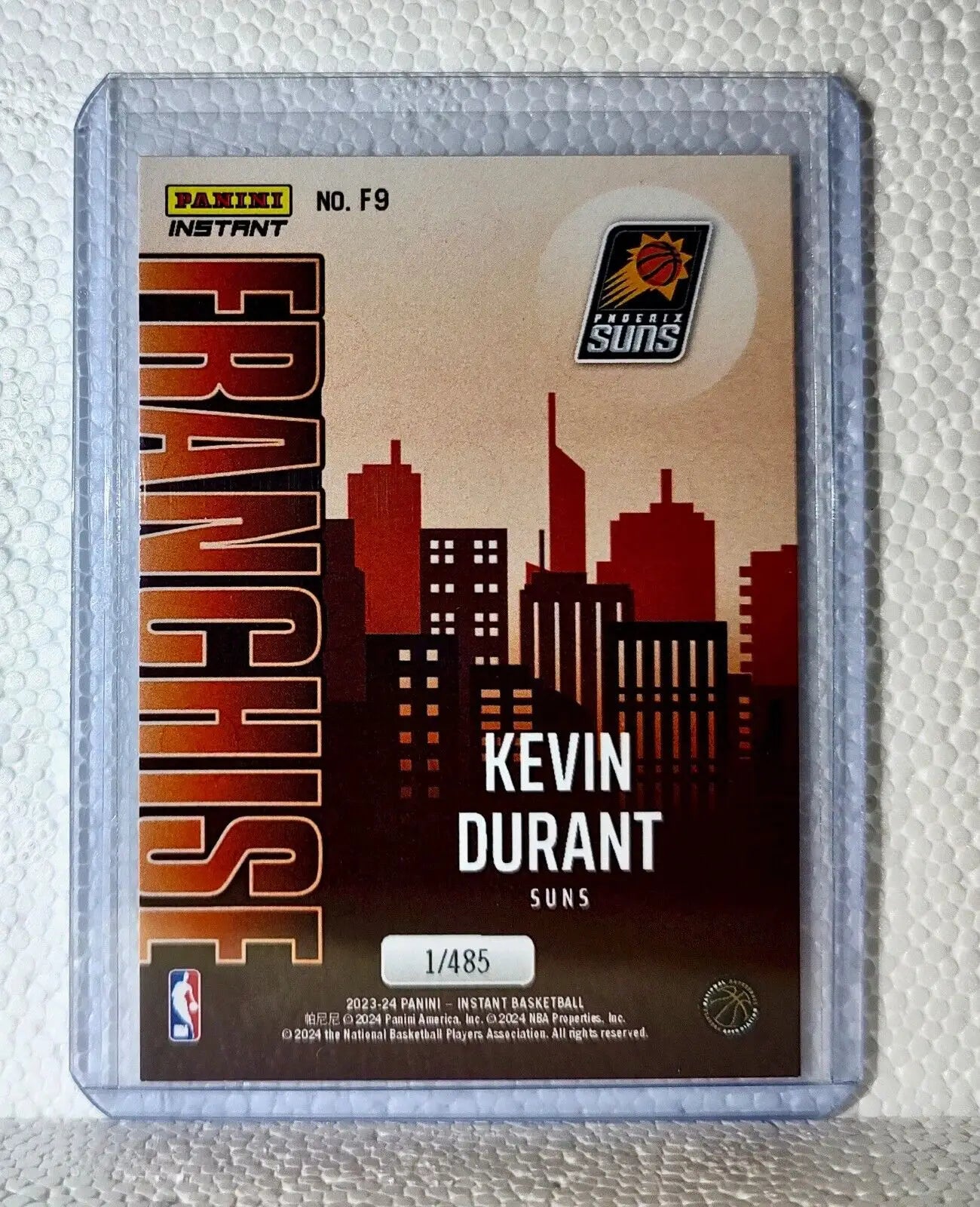Kevin Durant 2023-24 NBA #9 Franchise Basketball Card Phoenix Suns 1/485 - Basketball Card Single