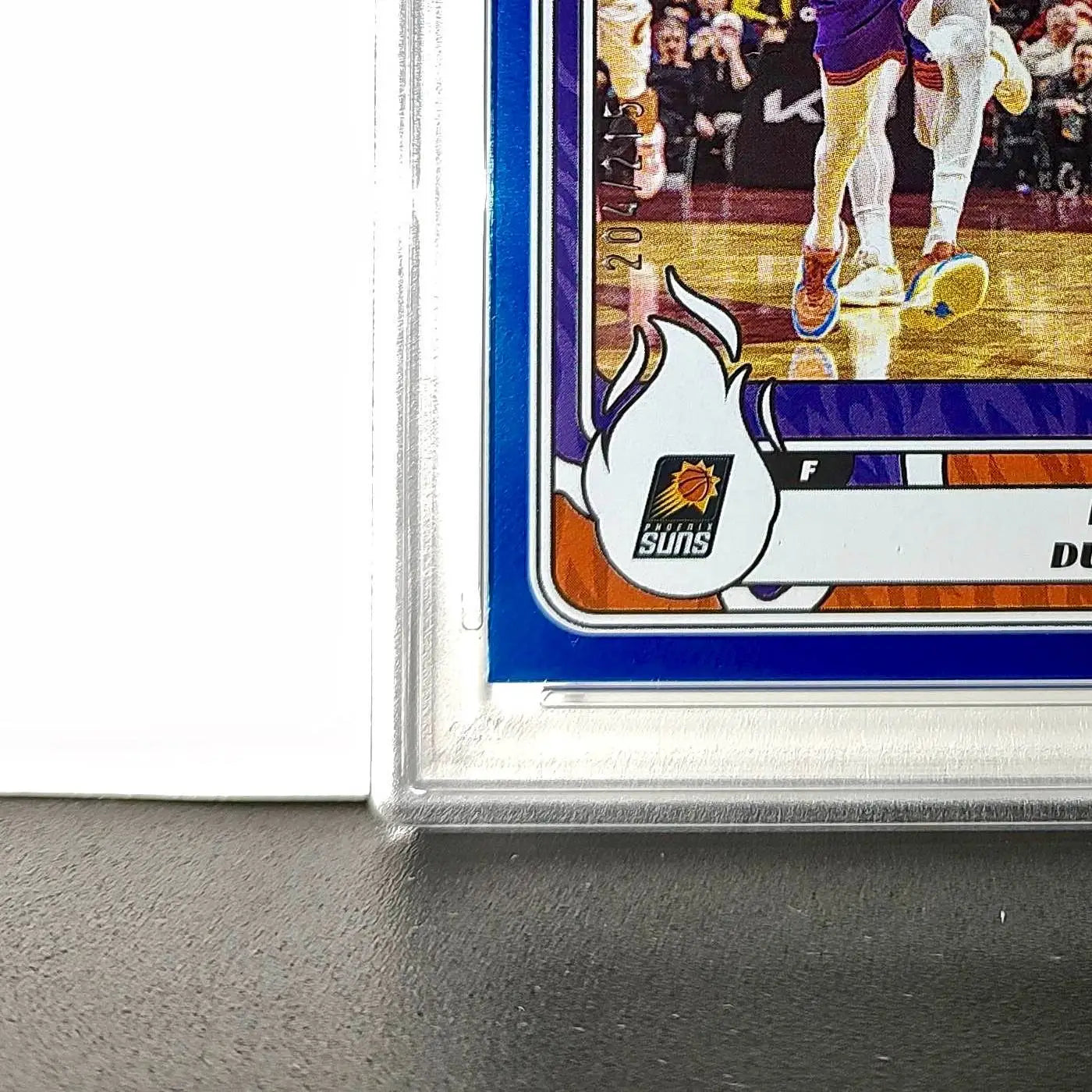 Kevin Durant 2024-25 Panini NBA #12 Sticker 204/215 Blue Foil PSA 8 NM-MT