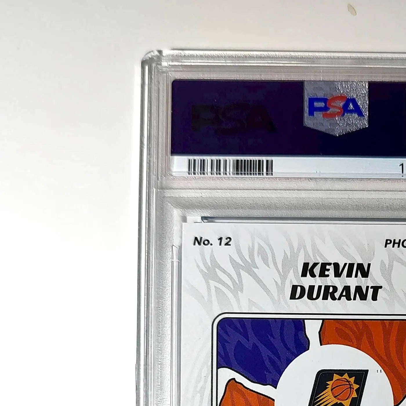 Kevin Durant 2024-25 Panini NBA #12 Sticker 204/215 Blue Foil PSA 8 NM-MT