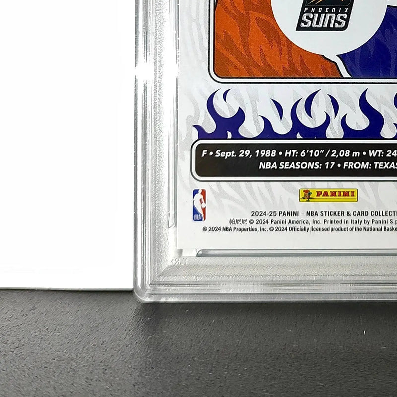 Kevin Durant 2024-25 Panini NBA #12 Sticker 204/215 Blue Foil PSA 8 NM-MT