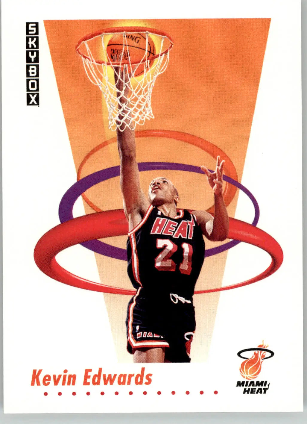 Kevin Edwards - 1991-92 SkyBox - #148 - Basketball - Basketball Card Single