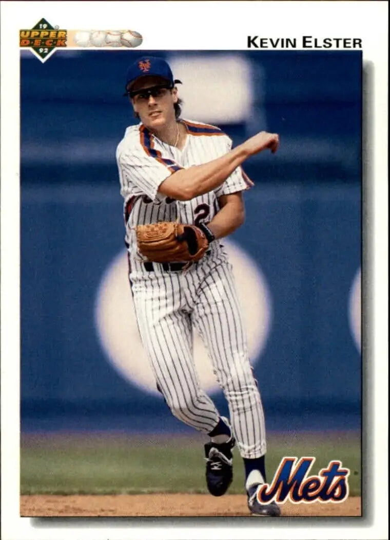Kevin Elster 1992 Upper Deck MLB #385 Baseball Card New York Mets - Baseball Card Single