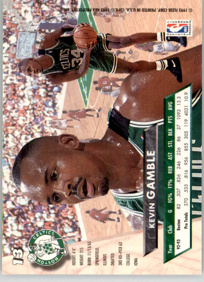 Kevin Gamble - 1993-94 Ultra - #13 - Basketball - Basketball Card Single