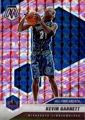 Kevin Garnett - 2020-21 Panini Mosaic - #283 - Mosaic Camo Pink Basketball - Basketball Card Single