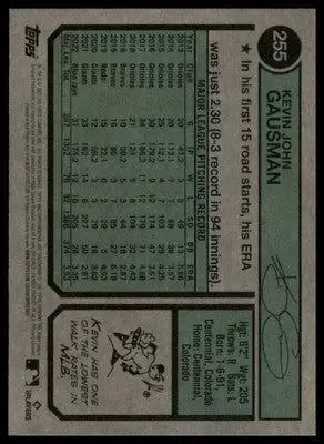 Kevin Gausman 2023 Topps Heritage #255 Toronto Blue Jays - Baseball Card Single