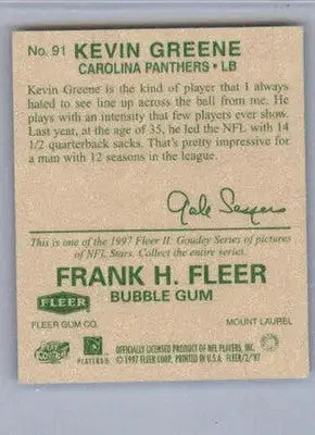 Kevin Greene - 1997 Fleer Goudey II - #91 - Football - Football Card Single