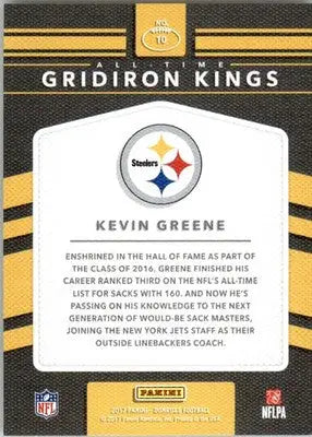 Kevin Greene - 2017 Donruss - #10 - All-Time Gridiron Kings Football - Football Card Single