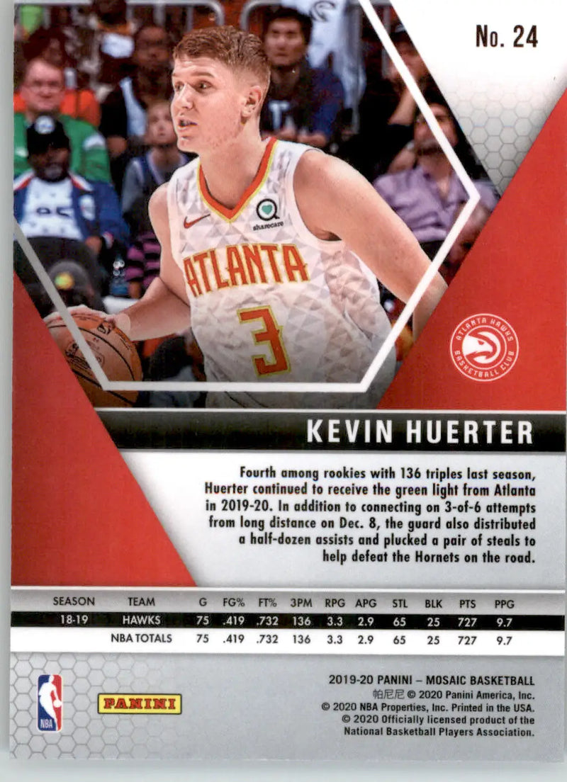 Kevin Huerter - 2019-20 Panini Mosaic - #24 - Basketball - Basketball Card Single