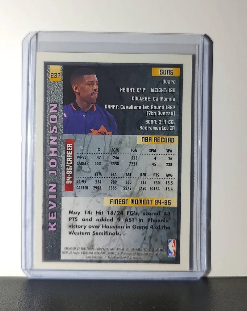 Kevin Johnson 1995-96 Topps Finest NBA #237 Card Phoenix Suns