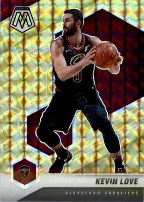 Kevin Love - 2020-21 Panini Mosaic - #101 - Mosaic Reactive Yellow Basketball - Basketball Card Single