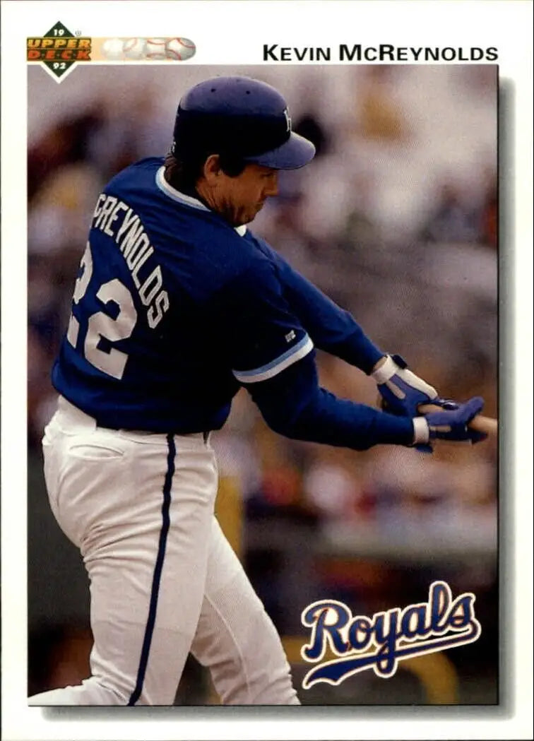 Kevin McReynolds 1992 Upper Deck MLB #742 Baseball Card Kansas City Royals