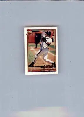 Kevin Mitchell - 1991 Topps Micro - #40 - Baseball - Baseball Card Single
