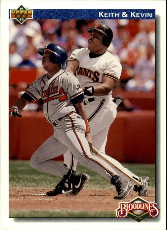Kevin Mitchell/Keith Mitchell 1992 Upper Deck MLB #80 Card Atlanta Braves - Baseball Card Single
