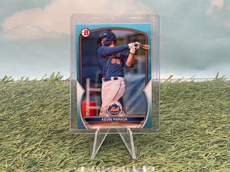 Kevin Parada 2023 Bowman Draft /499 Sky Blue Paper Parallel #BD-32 Prospect Card - Baseball Card Single