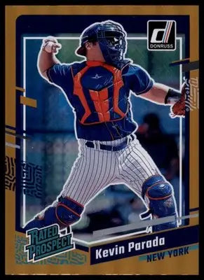 Kevin Parada 2023 Donruss Holo Orange #62 New York Mets - Baseball Card Single