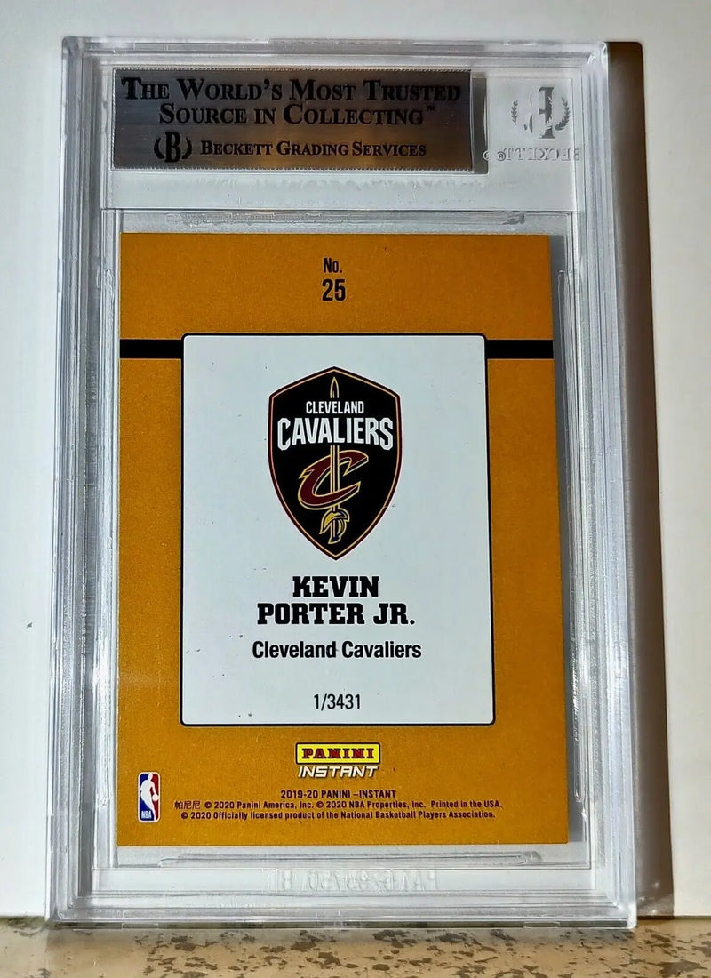 Kevin Porter Jr. 2019-20 Panini NBA #25 Rated Rookies 1/3431 BGS 9 Caveliers - Basketball Card Single