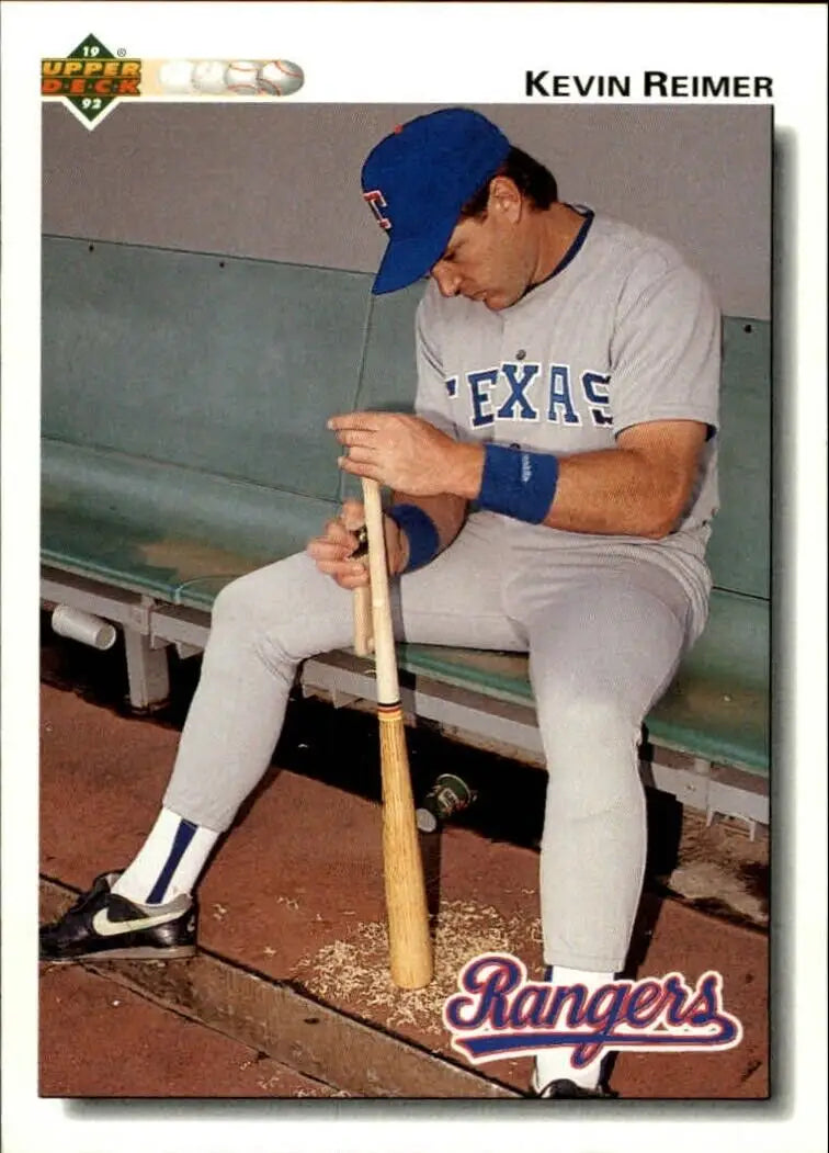 Kevin Reimer 1992 Upper Deck MLB #201 Baseball Card Texas Rangers - Baseball Card Single