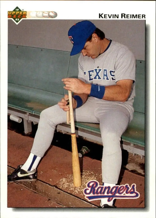 Kevin Reimer 1992 Upper Deck MLB #201 Baseball Card Texas Rangers - Baseball Card Single
