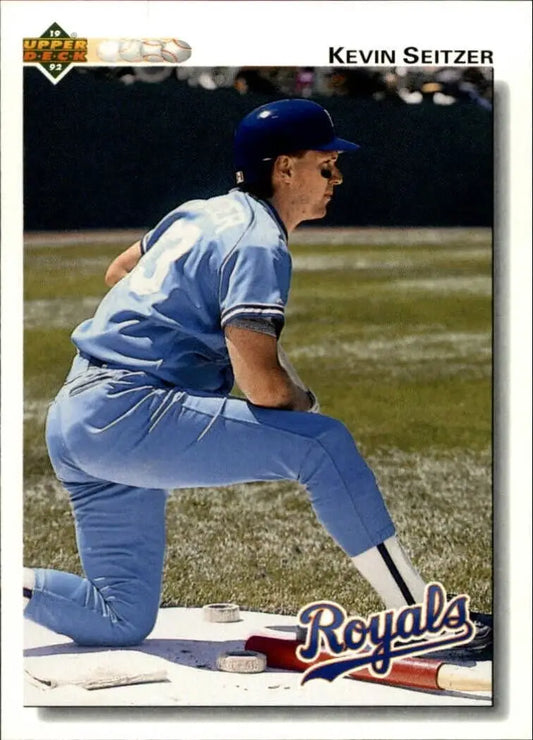 Kevin Seitzer 1992 Upper Deck MLB #327 Baseball Card Kansas City Royals - Baseball Card Single