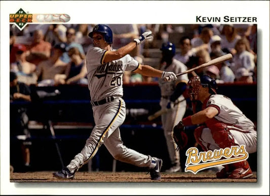 Kevin Seitzer 1992 Upper Deck MLB #783 Baseball Card Milwaukee Brewers - Baseball Card Single