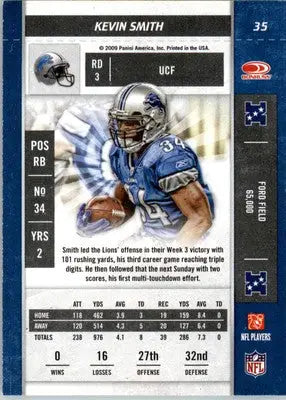 Kevin Smith - 2009 Playoff Contenders - #35 - Football - Football Card Single