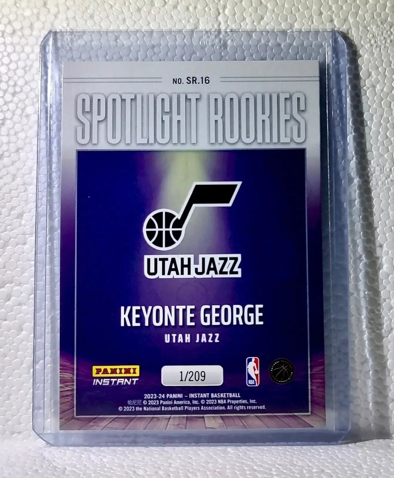 Keyonte George 2023-24 Panini #16 NBA Spotlight Rookies Basketball Card 1/209 - Basketball Card Single