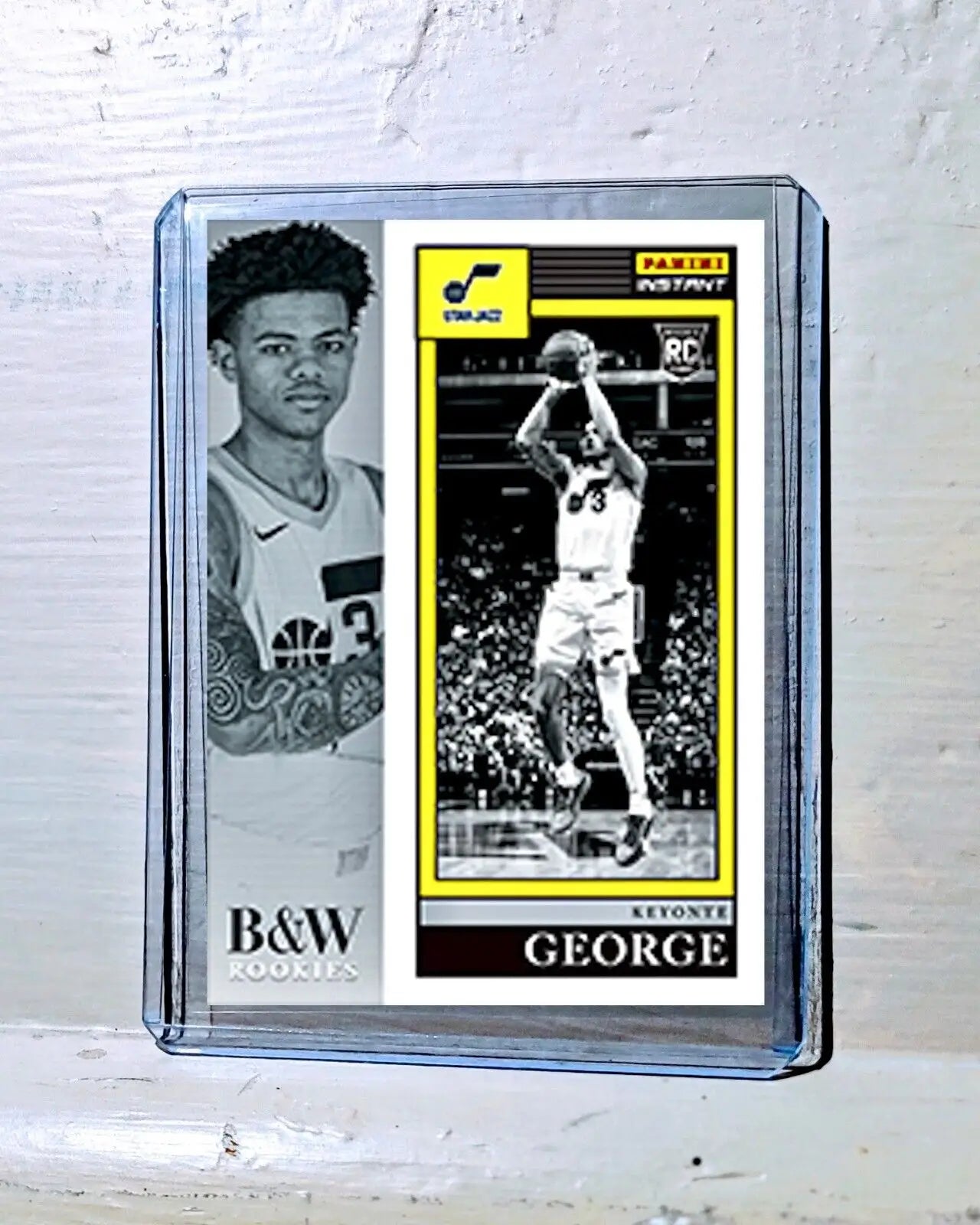 Keyonte George 2023-24 Panini NBA #4 Black and White Rookies Card 1/326 - Basketball Card Single