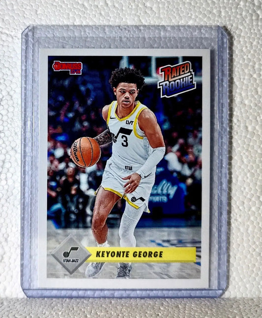 Keyonte George 2023-24 Panini NBA #4 Rated Rookie Retro Card Utah Jazz 1/715 - Basketball Card Single