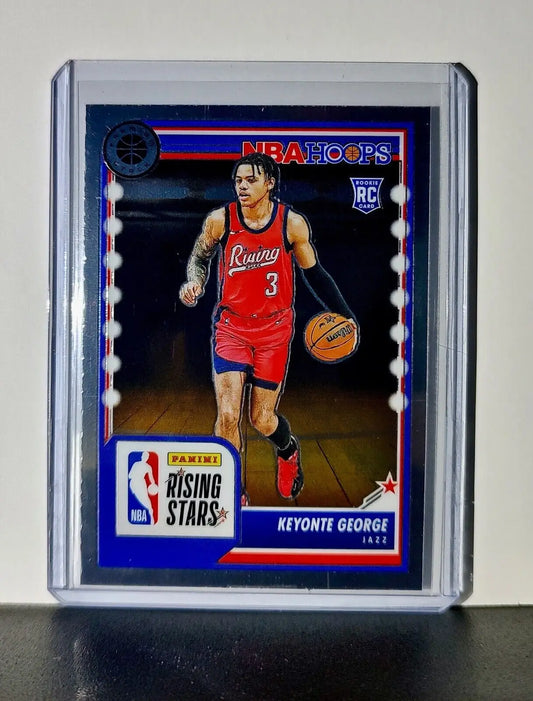 Keyonte George 2023-24 Panini Premium Stock NBA Hoops Rising Stars #283 Rookie - Basketball Card Single