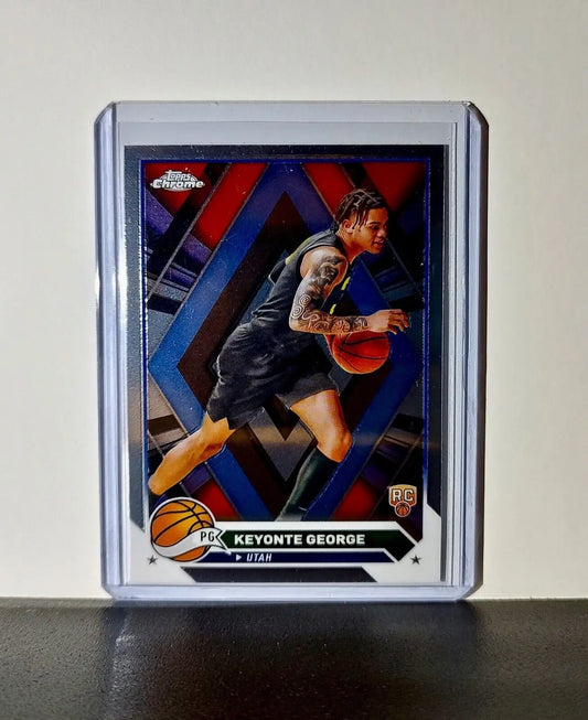 Keyonte George 2023-24 Topps Chrome NBA #153 Rookie Card Utah Jazz - Basketball Card Single