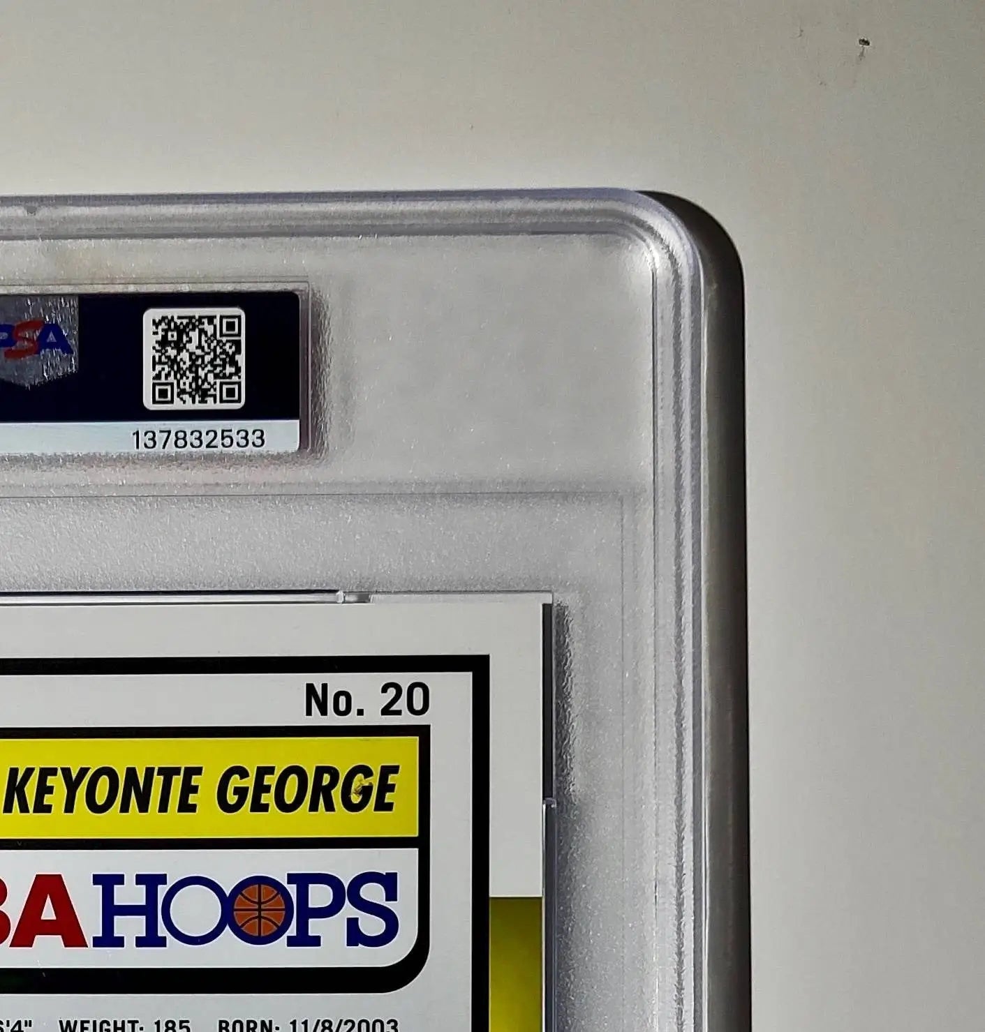 Keyonte George 2023 Panini Premium Stock NBA Hoops #20 Jumbo Rookie PSA 9 Mint - Basketball Card Single