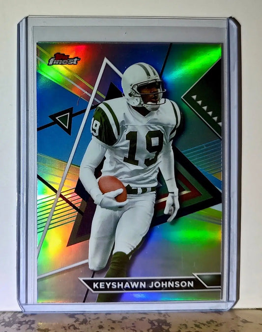 Keyshawn Johnson 2023 Topps Finest Refractor NFL 220 Football Card New York Jets - Football Card Single