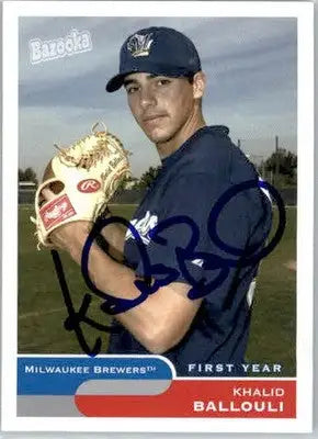 Khalid Ballouli - 2004 Bazooka - #292 - RC AUTO Baseball - Baseball Card Single