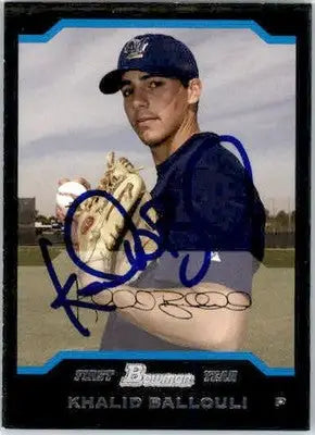 Khalid Ballouli - 2004 Bowman - #294 - RC AUTO Baseball - Baseball Card Single