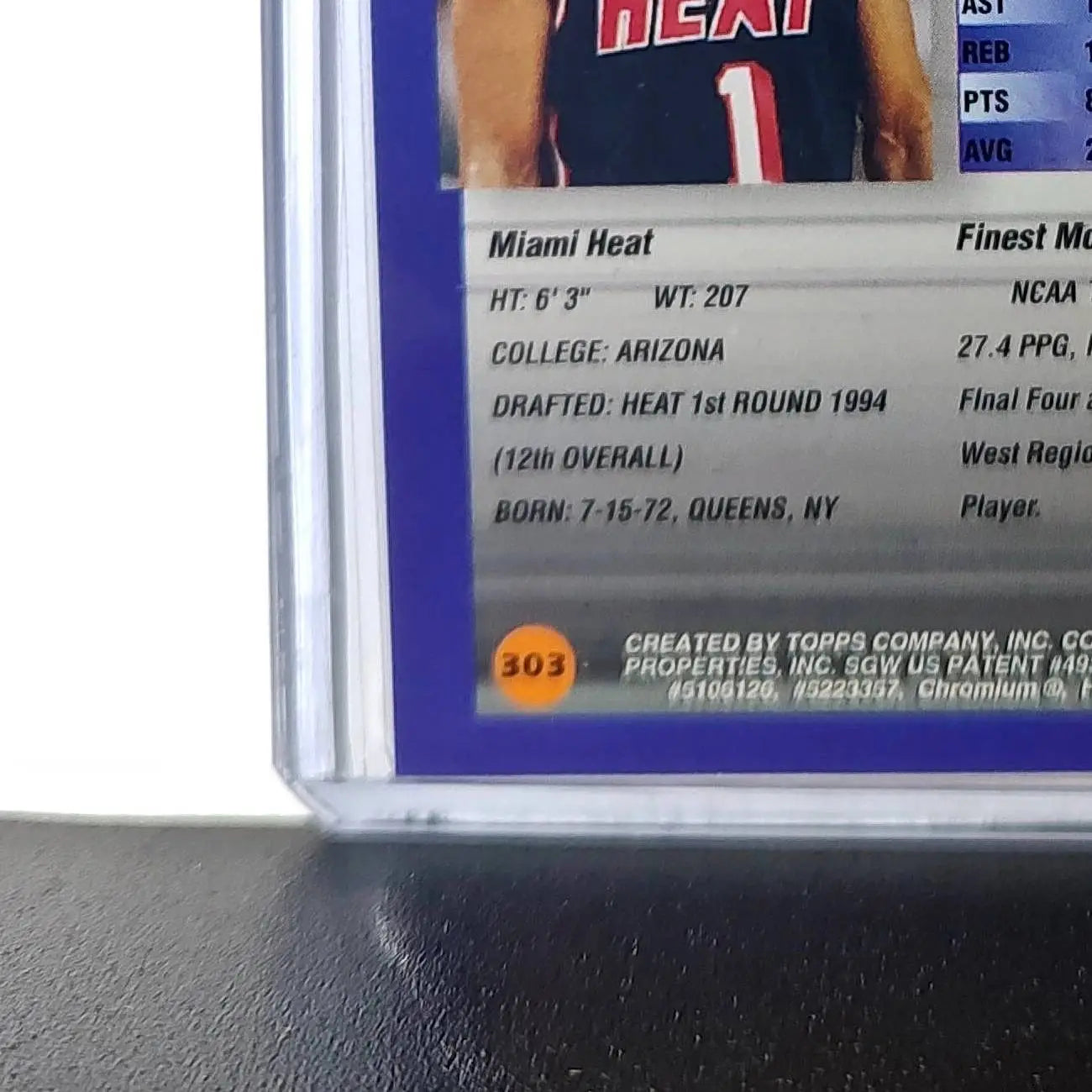 Khalid Reeves Rookie 1994-95 Topps Finest #303 Card - Basketball Card Single