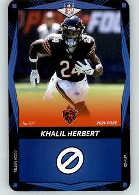 Khalil Herbert - 2024 UNO Elite Core Edition - Blue - #071 - Football - Football Card Single