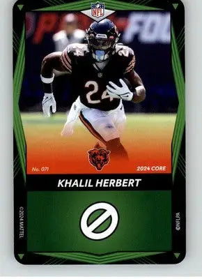 Khalil Herbert - 2024 UNO Elite Core Edition - Green - #071 - Football - Football Card Single