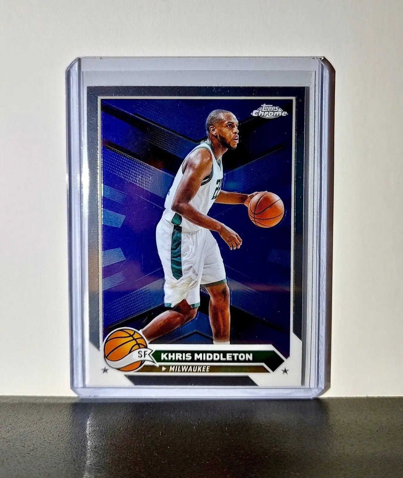 Khris Middleton 2023-24 Topps Chrome NBA #67 Card Milwaukee Bucks - Basketball Card Single